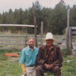 Chief Fools Crow and Dik at my mountain home in Colorado 19811978
