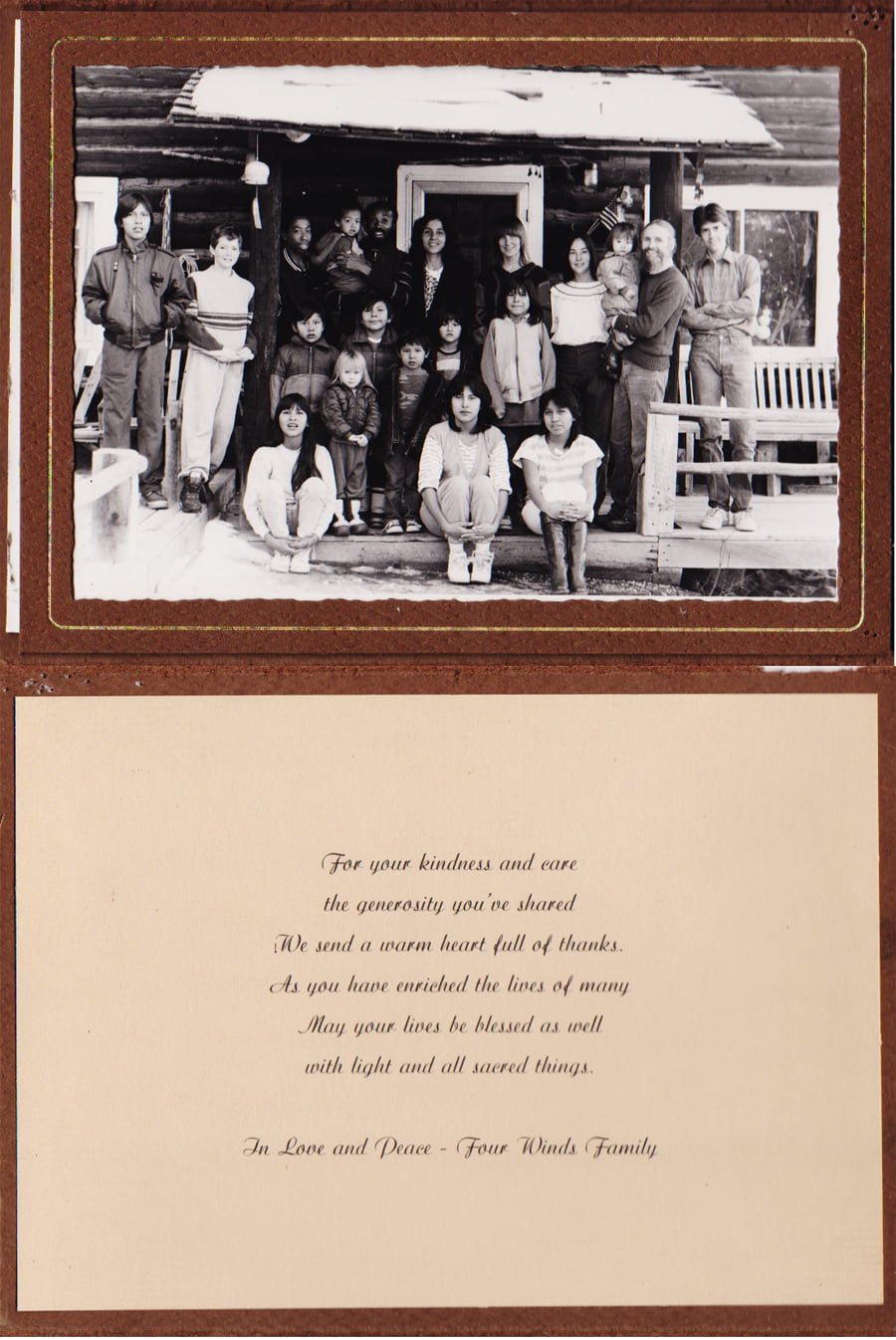 Native Children with the Four Winds Foundation Members