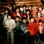The kids at our home on Turkey Creek, Evergreen, Colorado 1982
