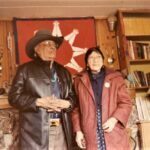 Grandpa - Chief Fools Crow and Grandma Kate at our mountain home on Turkey Creek near Evergreen, Colorado.