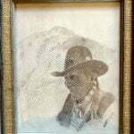 A drawing of Grandpa Fools Crow.