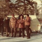 John Denver, Holmes Hendrix and my Foundation bought Grandpa Fools Crow a new 1979 Jeep. He and Grandma had no transportation. We hired a driver for them. In the picture: Dik, Grandma, Grandpa, Buddy Red Bow and Sonny Richards who was a medicine man who danced with Buddy in the first legal Sun Dance led by Chief Fools Crow.