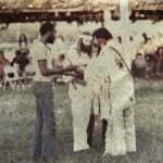 Chief Fools Crow annointing & blessings my Cannunpa (Pipe) and Larry Thompson's Pipe. Grandpa said, "If I had a son, I would want him to be just like Larry." Larry is Cherokee and African. His Grandmothe was a medicine woman.