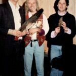 Michael Apted Director and James Horner Composer with Dik in the studio recording the score and special effects on the movie Thunderheart.