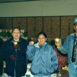 We delivered thousands of pounds of organic apples from our orchard to the food bank on the Rez with Geneva and Mel Lone Hill.