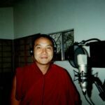 I'm Recording Lama Tashi the Principle Chant Master at the Dalai Lama's Drepung Loseling Monastery.